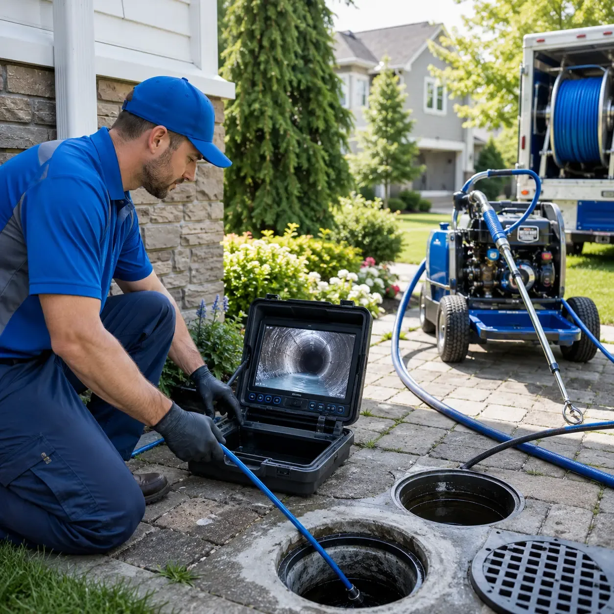 Outdoor drain cleaning professionals serving Brutus, MI