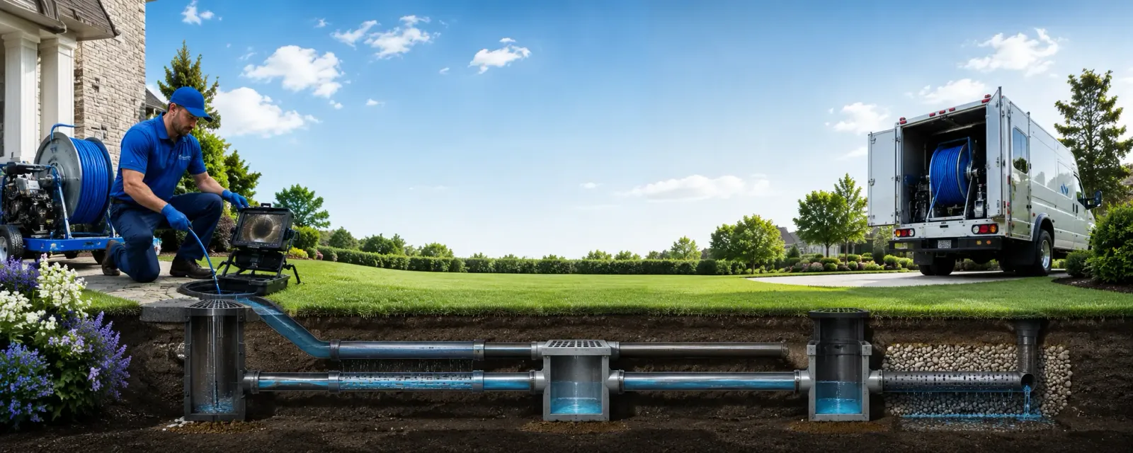 Outdoor drain cleaning information for Brutus, MI